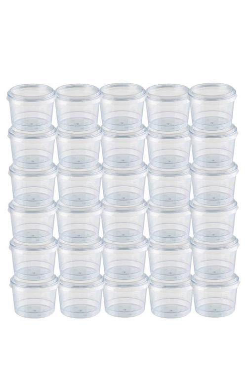 Kapaklı Silindir Kristal Tatlı Kasesi 180cc 30lu