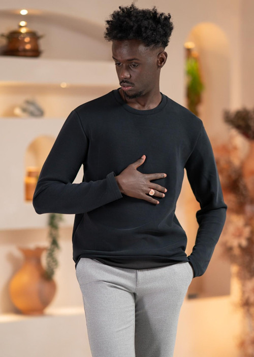 Modal Esnek Kumaş Regular Fit Mevsimlik Sweatshirt