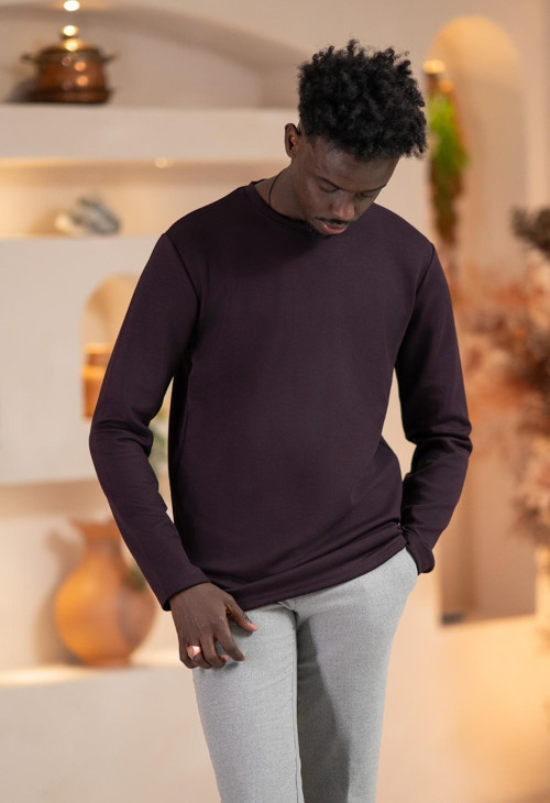 Modal Esnek Kumaş Regular Fit Mevsimlik Sweatshirt