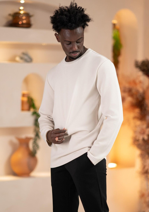 Modal Esnek Kumaş Regular Fit Mevsimlik Sweatshirt