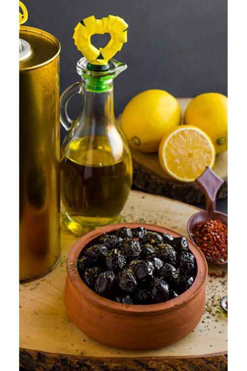 Lüx Siyah Zeytin İri Boy (Az Tuzlu) 1Kg.