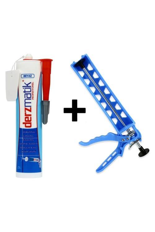 Adnoss Profosyonel Hazır Derz Dolgusu 450 Gram Beyaz (1 Adet) + Silikon Tabancası (1Adet)