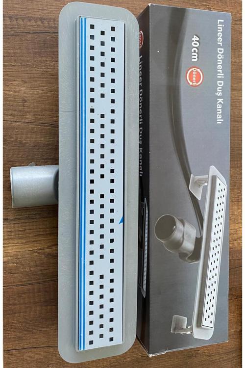 Adnoss Lineer Duş Kanalı 40 Cm 360° Es Sifonlu - Yer Süzgeci - Koku Yapmaz