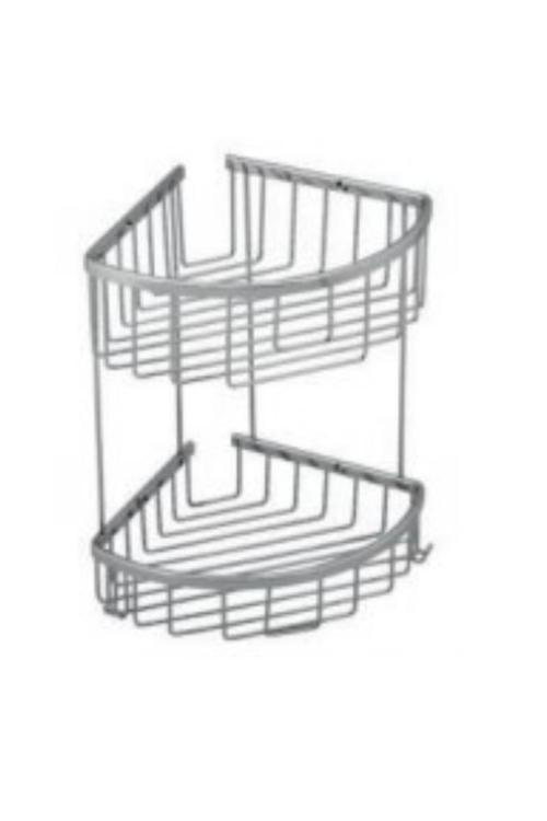 Adnoss Ikili Oval Süngerlik 20*20Cm - Köşe Süngerlik - Duşakabin Şampuanlık Cmo-C1025