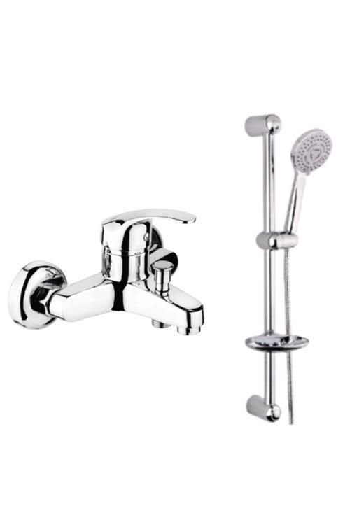 Adnoss Duru Banyo Bataryası + Yağız Sürgülü Duş Seti