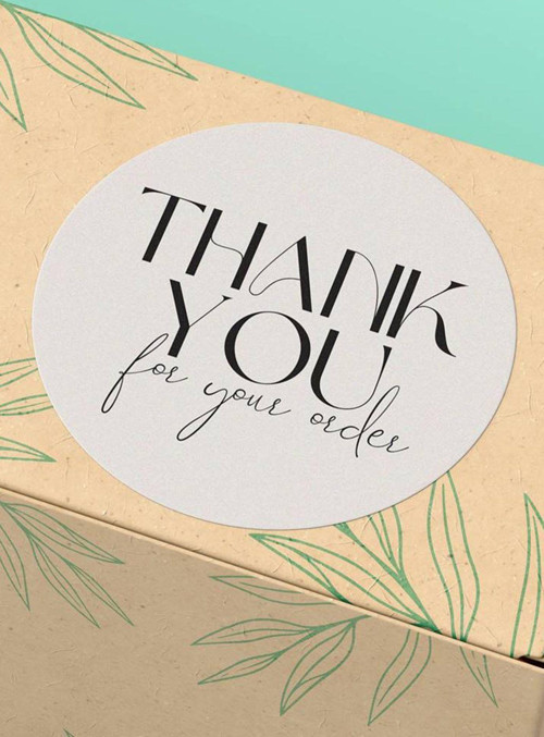 4X4Cm - 45 Adet - Thank You Sticker Teşekkürler Etiketi Ambalaj Kargo Paketleme Etiketi Kuşe St2184