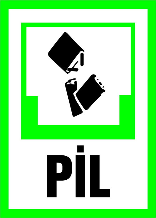 Pil Kendinden Yapışkanlı Etiket 17,5 X 25 Cm