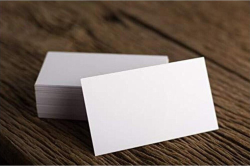 Baskısız Boş Kartvizit Boy 100 Adet 5X8 Cm 300 Gr Kalın Mat Kuşe Kağıdı
