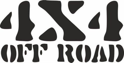 4X4 Offroad Off Road Adventure Camping Sticker Etiket 00856 ( 15X8 Cm ) Siyah