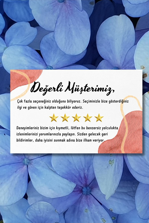 Değerli Müşterimiz Temalı Renkli Teşekkür Kartı 90 Adet 8X5 Cm Yüksek Kaliteli 350 Gr Mat Kuşe