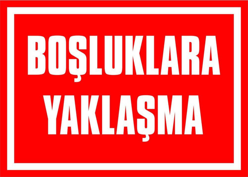 Jeneratöre Yaklaşma Ve Dokunma Kendinden Yapışkanlı Etiket 17,5 X 25 Cm