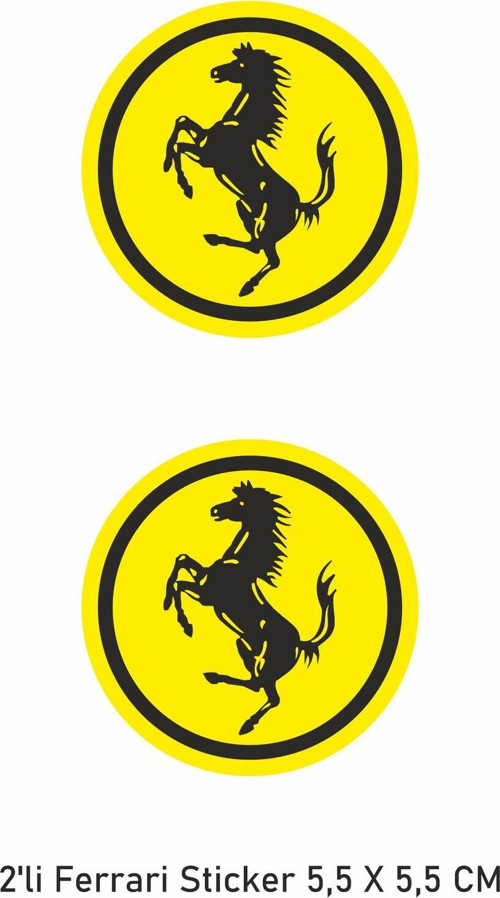 2’Li Ferrari Yuvarlak Seti 5,5X5,5 Cm – Suya Dayanıklı