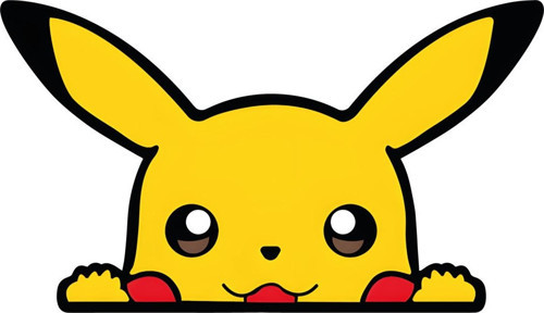 Pikachu Sticker 14X8 Cm Su Geçirmez Yüksek Çözünürlüklü Araba Laptop Motorsiklet Duvar Oda Sticker