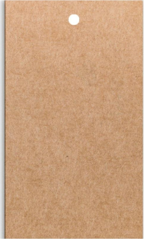 Kraft Karton Etiket 5X9Cm Delikli 100 Adet