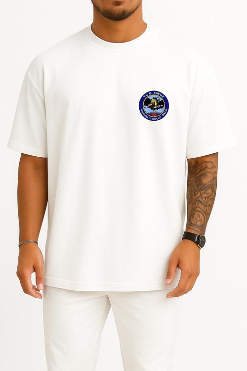 Oversize Tcg Yavuz F240 Cep Tasarımlı Unisex T-Shirt