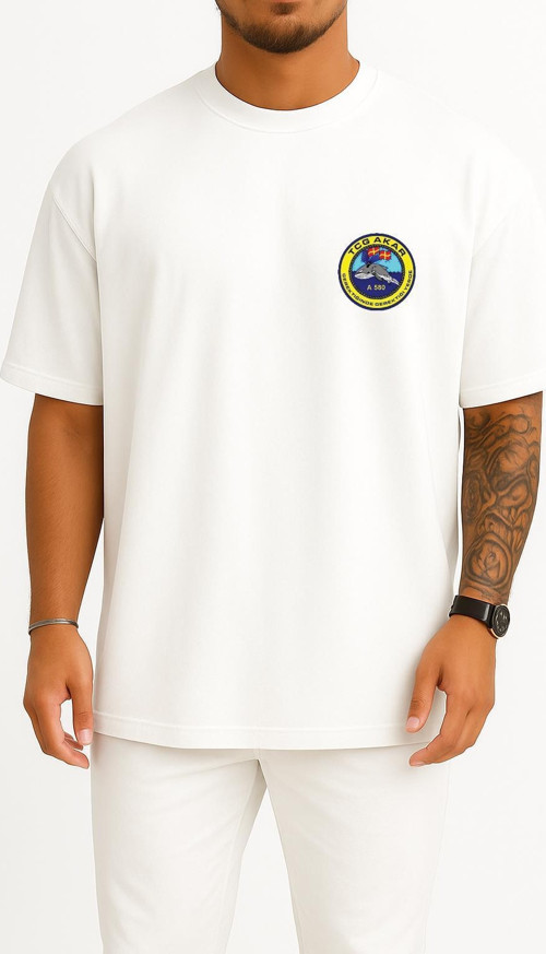 Oversize Tcg Akar A580 Cep Tasarımlı Unisex T-Shirt