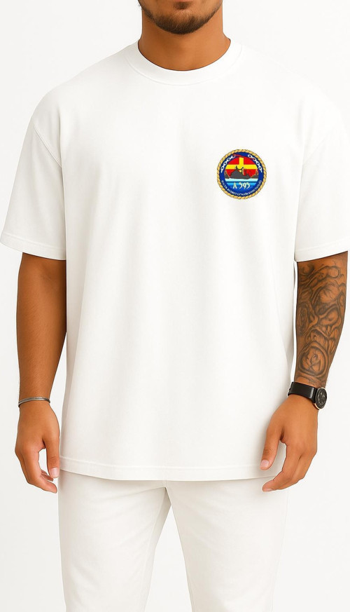 Oversize Tcg Yb. Kudret Güngör A595 Cep Tasarımlı Unisex T-Shirt