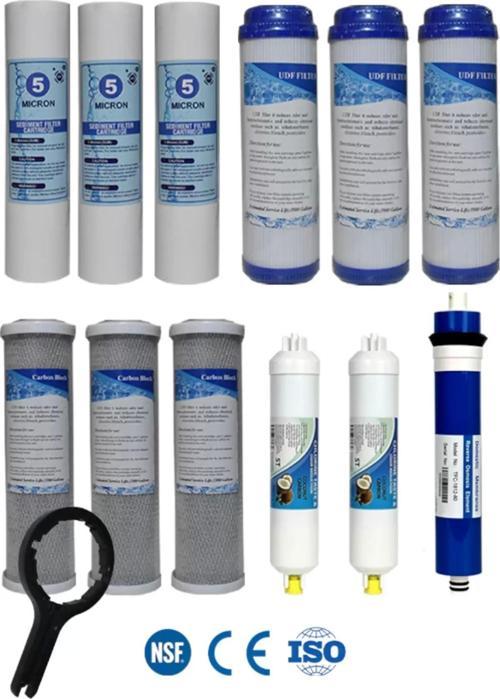 Açık Kasa Su Arıtma Cihazı 80 GPD Domestic Membranlı 5 Aşamalı Cift Karbonlu Ekonomik Paket