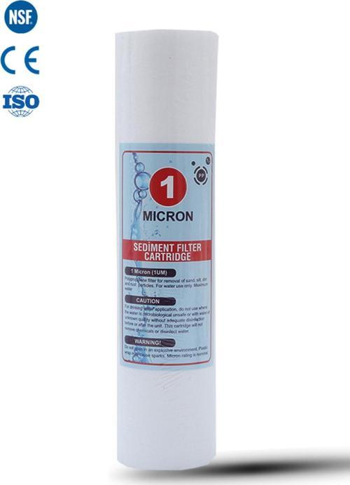 Açık Kasa Su Arıtma Cihazı 10 İnc 1 Mikron Sediment Spun Filtre (Toz,tortu Filtre) 1 Adet
