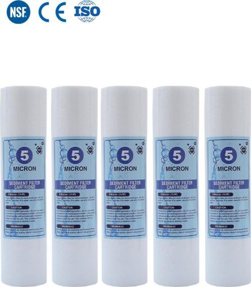 Açık Kasa Su Arıtma Cihazı 10 İnc 5 Mikron Sediment Spun Filtre ( 5 Adet )