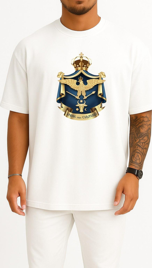 Oversize Iași Athenaeum Bucharest Göğüs Tasarımlı Unisex T-Shirt