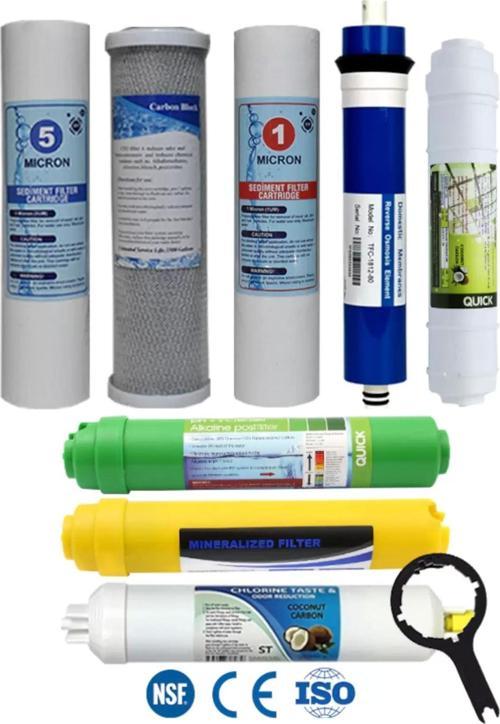 Açık Kasa Su Arıtma Cihazı 80 Gpd Domestic Membranlı 8 Aşama Filtre Bakım Seti