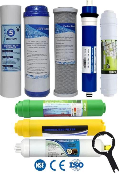 Açık Kasa Su Arıtma Cihazı 80 GPD Domestic Membranlı 8 Aşama Karbonlu Filtre Seti