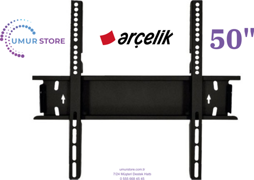 Arçelik A50 D 895 A / 50" 4K 42”, 43”, 49”, 50” Uyumlu Lcd Led TV Sabit Duvar Askı Aparatı