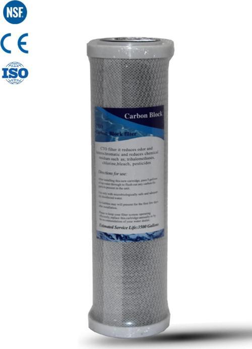 Açık Kasa Su Arıtma Cihazı 10" İnc CTO Blok Karbon Filtre