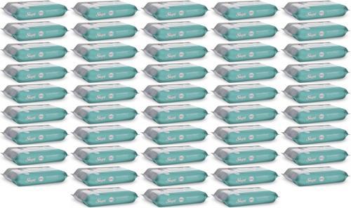 Perine Bölgesi ve Vücut Temizleme Islak Mendil Havlu 50 Yaprak (Ebat 4XL) (48 Li Set)