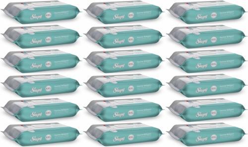 Perine Bölgesi ve Vücut Temizleme Islak Mendil Havlu 50 Yaprak (Ebat 4XL) (18 Li Set)