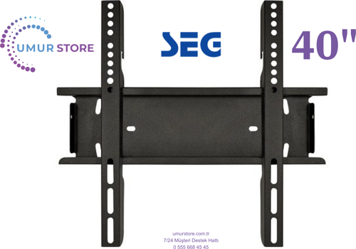 Seg 40SRB900 40" Smart 32”, 39”, 40” Uyumlu Lcd Led TV Sabit Duvar Askı Aparatı