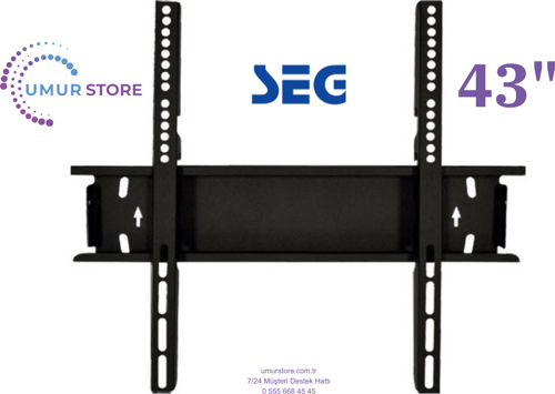 Seg 43SRB900 43inc 108 cm UHD Tivo Smart 42”, 43”, 49”, 50” Uyumlu Lcd Led TV Sabit Duvar Askı Apara