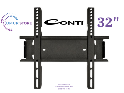 CONTİ CT32LE100H 32 HD Ready 32”, 39”, 40” Uyumlu Lcd Led TV Sabit Duvar Askı Aparatı