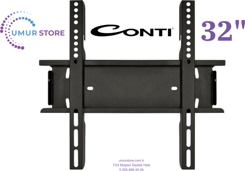 CONTİ CT32LE100H 32 HD Ready 32”, 39”, 40” Uyumlu Lcd Led TV Sabit Duvar Askı Aparatı