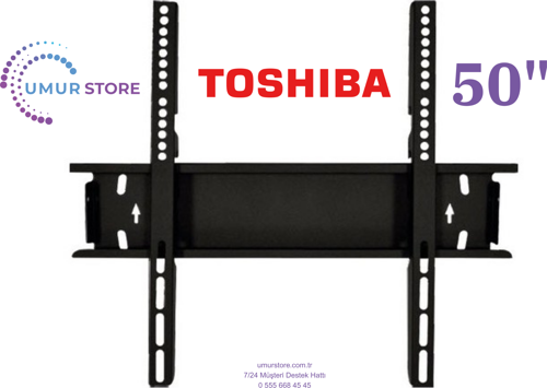 Toshiba 50ua2263dt 50'' 126 Ekran 4k 42”, 43”, 49”, 50” Uyumlu Lcd Led TV Sabit Duvar Askı Aparatı