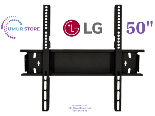 LG 50" 50UT81006LA 4K 42”, 43”, 49”, 50” Uyumlu Lcd Led TV Sabit Duvar Askı Aparatı