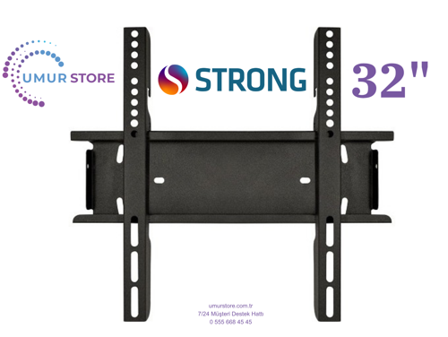 Strong ML32EW2000F 32" HD Ready 32”, 39”, 40” Uyumlu Lcd Led TV Sabit Duvar Askı Aparatı