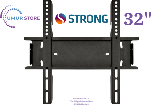 Strong ML32EW2000F 32" HD Ready 32”, 39”, 40” Uyumlu Lcd Led TV Sabit Duvar Askı Aparatı