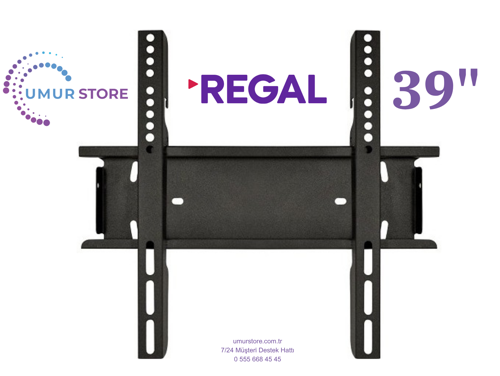 Regal 39R603H 39" 99 Ekran Uydu Alıcılı HD Ready 32”, 39”, 40” Uyumlu Lcd Led TV Sabit Duvar Askı Ap