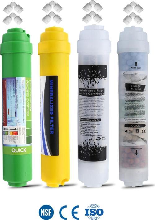 Su Arıtma Cihazı 4'lü Alkali , Mineral , Detoks , Ph Dengeleyici Tüm Cihazlara Uyumlu