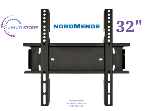 Nordmende Nm32100 32'' 81 Ekran Uydu Alıcılı Hd 32”, 39”, 40” Uyumlu Lcd Led TV Sabit Duvar Askı Apa