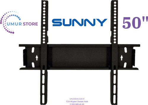 Sunny SN50QMN252 50" 127 Ekran Uydu Alıcılı 4K 42”, 43”, 49”, 50” Uyumlu Lcd Led TV Sabit Duvar Askı