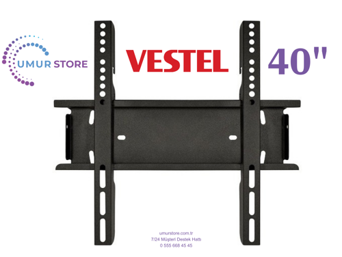 VESTEL 40FT9740 40'' Full HD Smart 32”, 39”, 40” Uyumlu Lcd Led TV Sabit Duvar Askı Aparatı