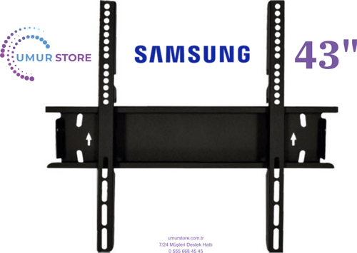 Samsung 43'' UE43U8000FUXTK 42”, 43”, 49”, 50” Uyumlu Lcd Led TV Sabit Duvar Askı Aparatı