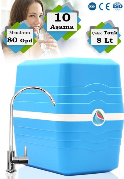 Wm21 Premium Ultramineral Ters Osmoz Metal 8 Litre Çelik Tanklı Su Arıtma Cihazı