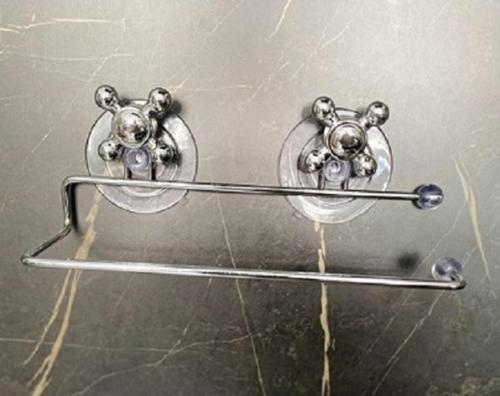 Vakumlu Rulo Kağıt Havluluk Paslanmaz Vantuzlu Mutfak Banyo Havlu Askısı