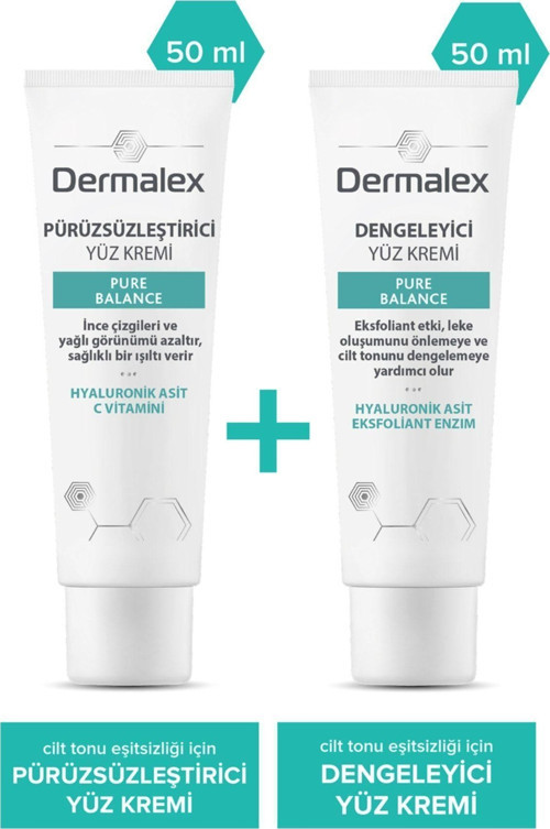 Pure Balance Pürüzsüzleştirici & Dengeleyici Nemlendirici Yüz Krem Seti 50 ml - 2 Adet