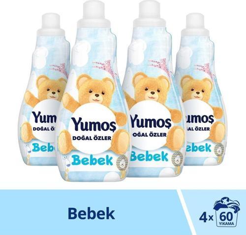 Doğal Özler Bebek Konsantre Çamaşır Yumuşatıcı 1200 Ml 50 Yıkama X 4 Adet