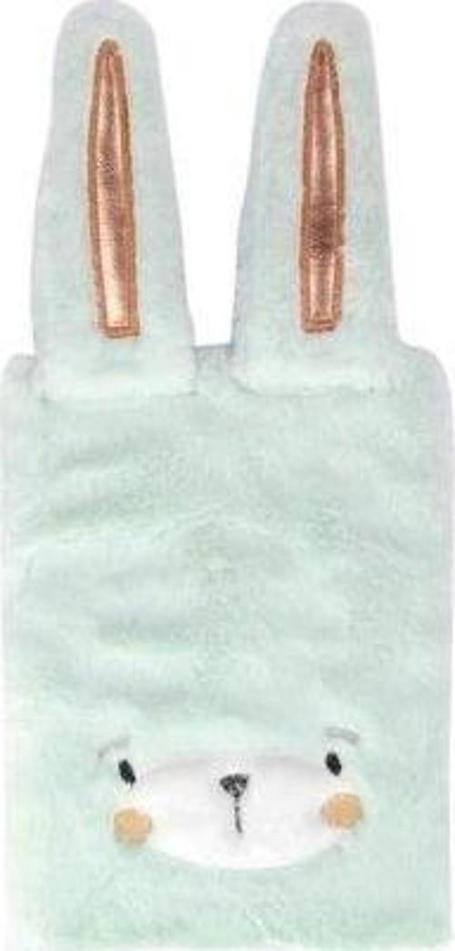 A5 Peluş Beyaz Tavşanlı Defter